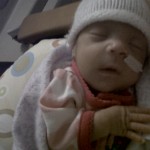 Madelynn 5 weeks and 5 days old